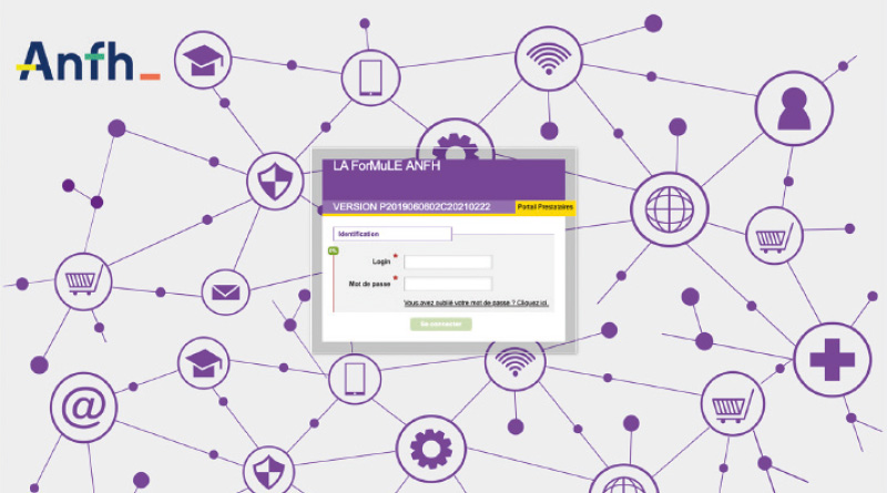 Page de connexion du site La Formule ANFH